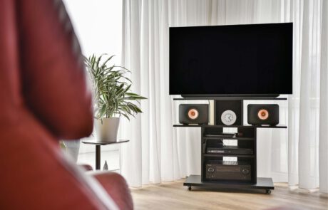 TV Regal von Schreiner Tischler Maßgefertigt mit Rollen für Fernseher und Stereoanlage TV Schrank Sideboard